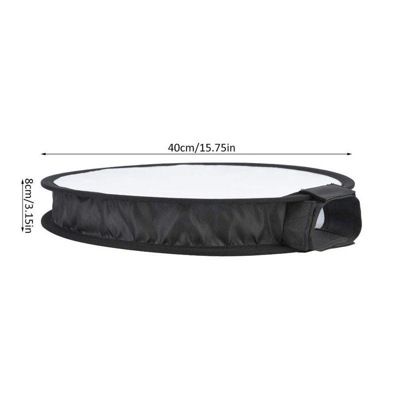 Serounder Softbox Diffuser, 40CM Portable Foldable Round-Shape Nylon Softbox Diffuser with a Storage Bag for Camera Flash Light - Image 3